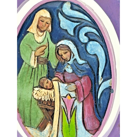 Jim Shore Heartwood Creek Rotating Holy Family North Christmas Ornament 2016 - Picture 5 of 13